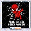 Spider Man PNG Design You Rock Peter Parker Instant Download