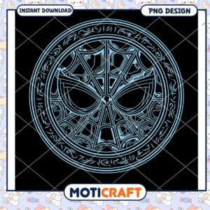 Spider Web Emblem PNG Design Instant Download Art Clipart