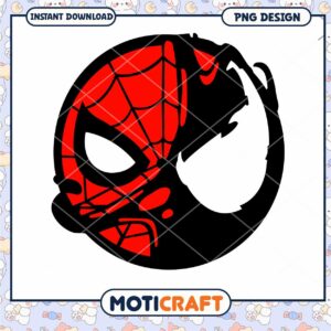 Spider Man Venom Icon PNG Graphic Instant Download Design
