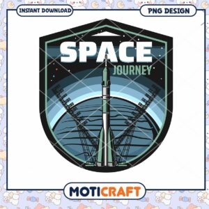 Space Journey PNG Design for Instant Download Artwork
