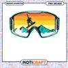 Snowboarder Goggles PNG Design for Instant Download Art