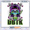 Skull and Skateboard Graphic Design Instant Download PNG