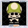 Skull and Mushroom Game Over PNG Digital Download Design 1 Skull and Mushroom Game Over PNG Digital Download Design