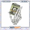 Skeleton Hand Holding Money PNG Instant Download Design