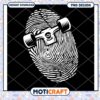 Skateboard Fingerprint Design PNG Instant Download File 1 Skateboard Fingerprint Design PNG Instant Download File