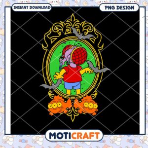 Simpsons Inspired Halloween Demon Kid PNG Design Download