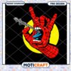 Rock Hand Pink Spider PNG Graphic Design Downloadable Art