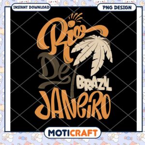 Rio de Janeiro PNG Design Instant Download for Crafts