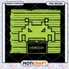 Retro Space Invader PNG Design Instant Download Art