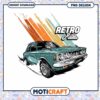 Retro Ride Car PNG Design Instant Download for Creatives