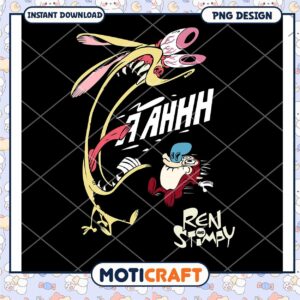 Ren and Stimpy PNG Design for Instant Download Art श ⭐️
