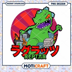 Reptar Cartoon Dinosaur PNG Fun Downloadable Design Art