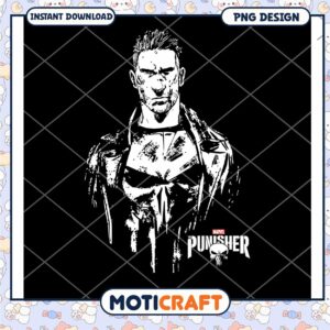 Punisher PNG Design Instant Download Graphic Art File