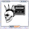 Punk Skull and Amp Design Instant Download PNG Art 1 Punk Skull and Amp Design Instant Download PNG Art