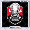 Predator Hunting Skull Badge PNG Design Instant Download 2 Predator Hunting Skull Badge PNG Design Instant Download