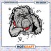Powerful Bulldog Breaking Through Wall PNG Design Download 1 Powerful Bulldog Breaking Through Wall PNG Design Download