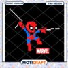 Pixel Spider Man Design Instant Download PNG File Art