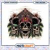 Pirate Themed Skull Art PNG Design for Instant Download