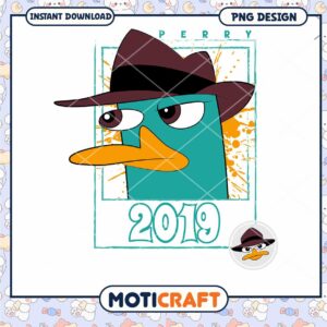 Perry the Platypus PNG Design Instant Download 2019 Art