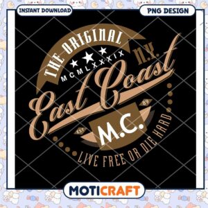 Original East Coast Motorcycle Club PNG Design Download
