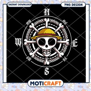 One Piece Skull Pirate PNG Download Illustration Design