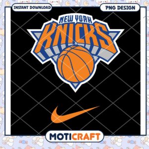 New York Knicks Basketball Logo PNG Instant Download Design