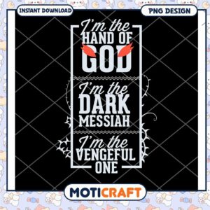 Mystical PNG Design Hand of God Dark Messiah Vengeful One