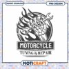 Motorcycle Tuning and Repair PNG Design for Download