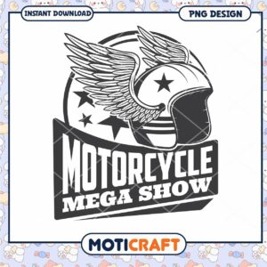 Motorcycle Mega Show Graphic Design Download PNG File