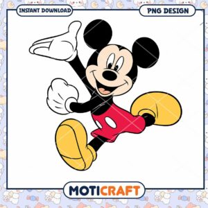 Mickey Mouse PNG Instant Download Fun Design for Kids