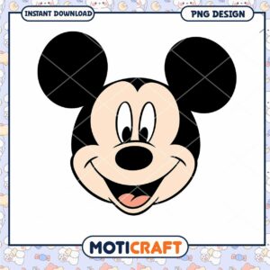 Mickey Mouse PNG Instant Download for Fun Crafts Design