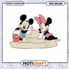 Mickey and Minnie Sandcastle PNG Instant Download Design