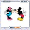 Mickey and Minnie Cute Kiss PNG Design Instant Download