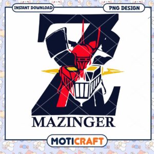 Mazinger Z PNG Design Instant Download for Fans and Collectors