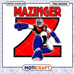 Mazingiger Z Retro Cartoon Character PNG Digital Download