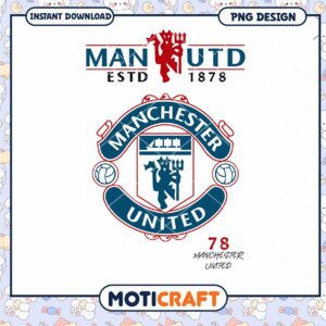 Manchester United Logo PNG Design Instant Download 2023
