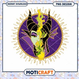 Maleficent PNG Design Instant Download for Craft Projects