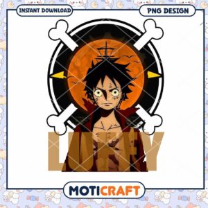 Luffy One Piece PNG Design Instant Download Art Print