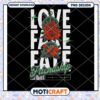 Love Fate Friendship Roses Retro PNG Design Download