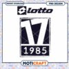 Lotto Vintage 17 Logo PNG Design Instant Download 1985
