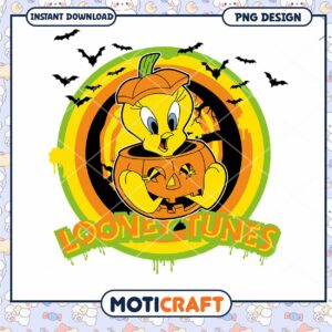 Looney Tunes Halloween Pumpkin PNG Instant Download Art