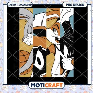 Looney Tunes Character Design PNG Instant Download Art