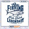 Legendary Sea Fishing Club PNG Design for Instant Download