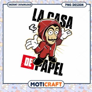 La Casa de Papel Character Graphic PNG Instant Download