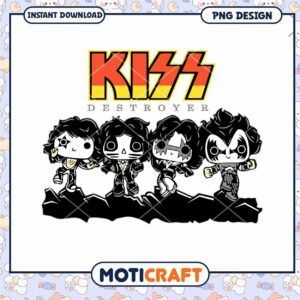 Kiss Destroyer PNG Art Instant Download Cute Design