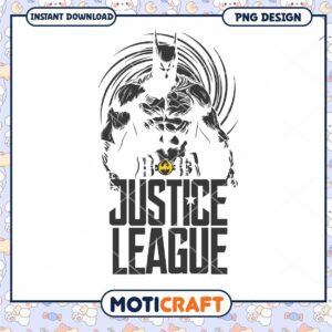 Justice League Batman PNG Design for Instant Download Art