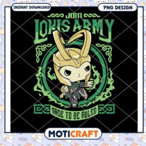 Join Lokis Army Graphic PNG Instant Download Design Art
