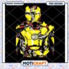 Iron Man Abstract Yellow Armor PNG Instant Download Art Design