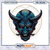 Intricate Demon Mask PNG Design for Creative Projects