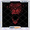 Intense Gorilla Face PNG Design for Instant Download Art